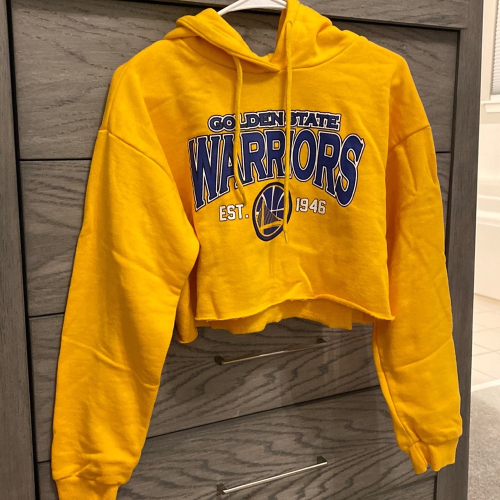 Golden state warriors cropped sweatshirt